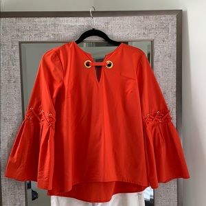 Michael Kors Orange/Coral Blouse.